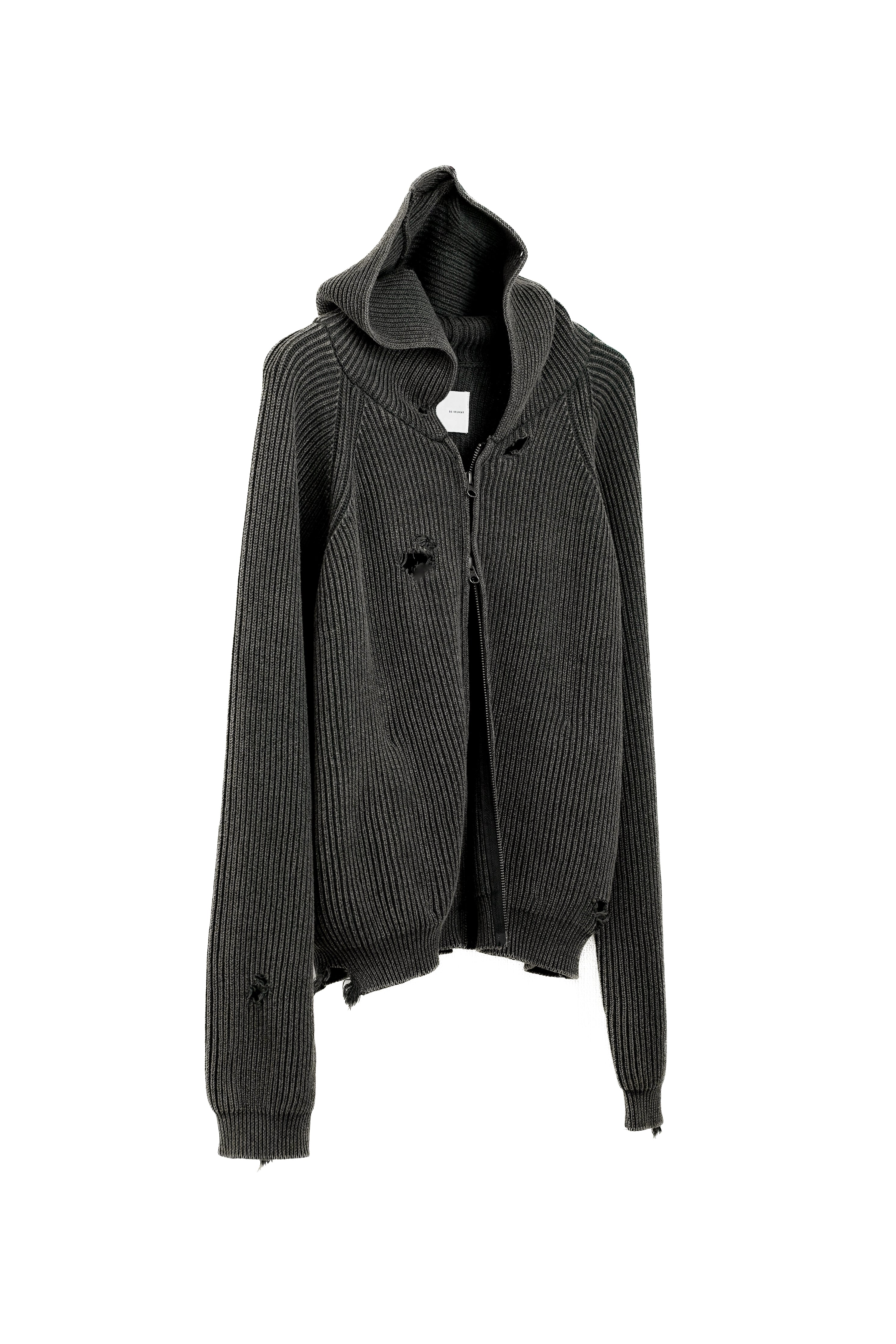 トップス OE-SELMENT MUTED AGE KNIT ZIP HOODIE MUTED AGE KNIT ZIP HOODIE – OE-SELMENT