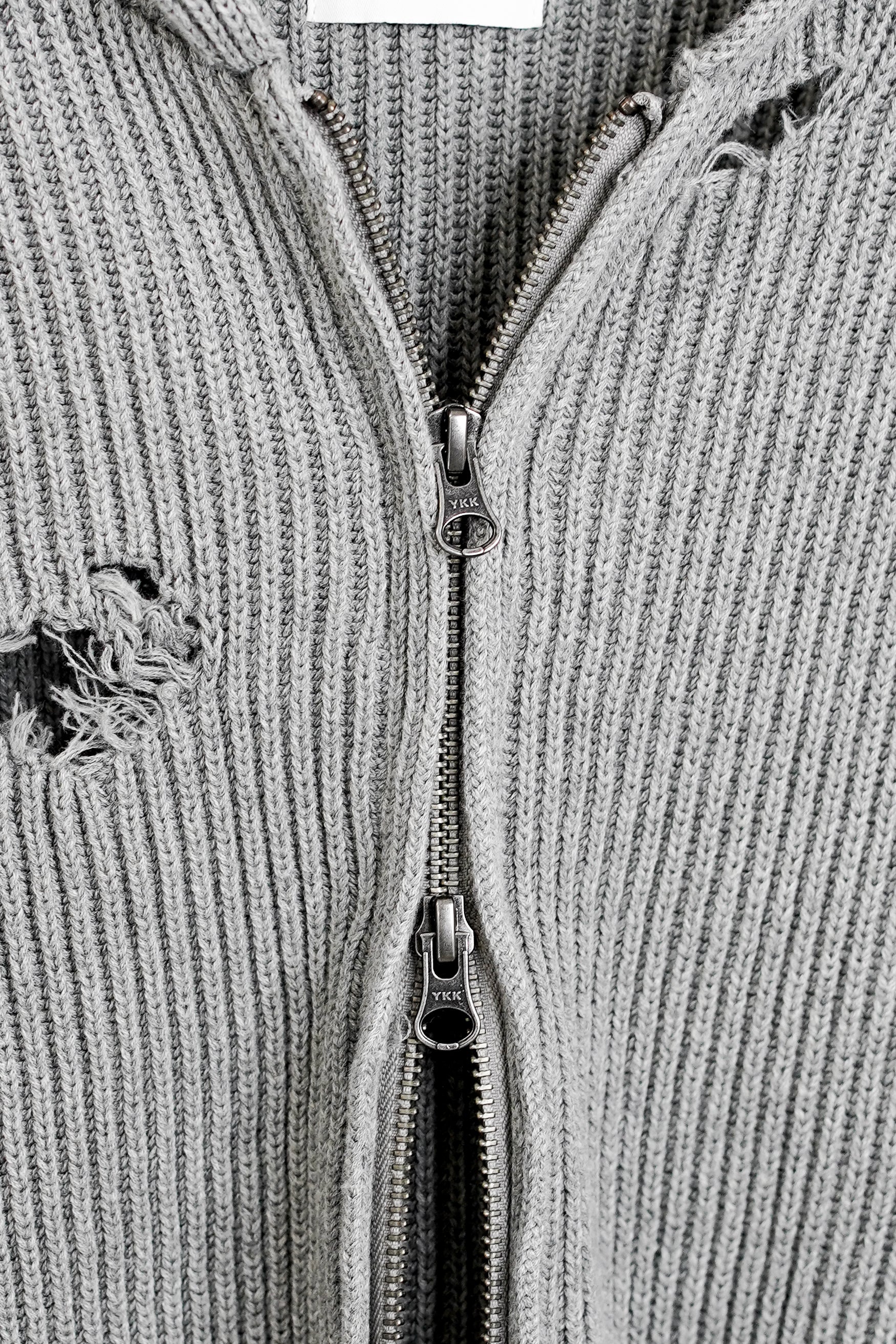 MUTED AGE KNIT ZIP HOODIE – OE-SELMENT