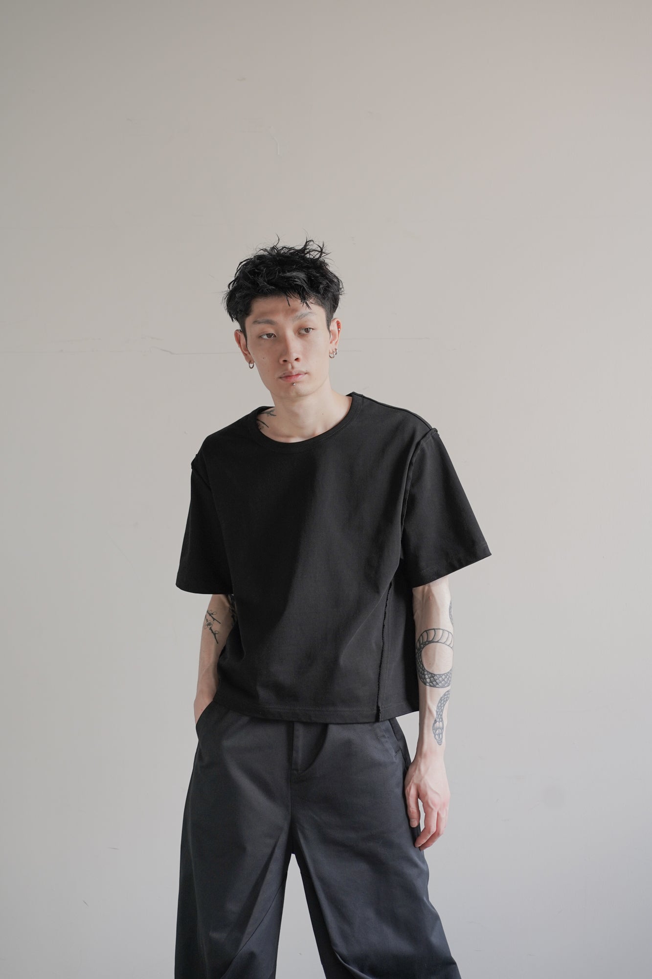 【2枚SET】CROPPED COTTON GROWTH TEE『組み合わせ自由』