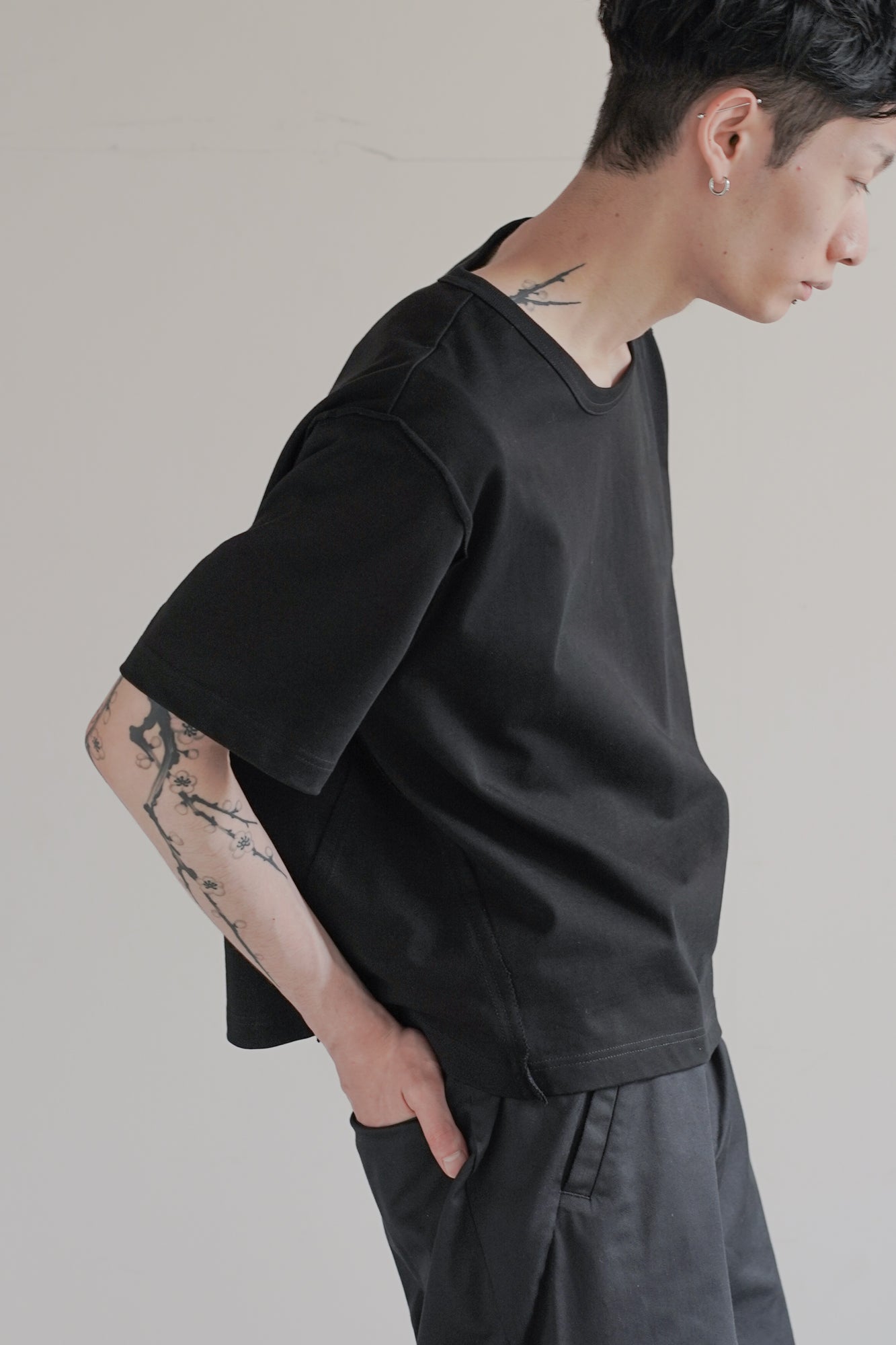 【RESTOCK】CROPPED COTTON GROWTH TEE『7月下旬-8月上旬発送』