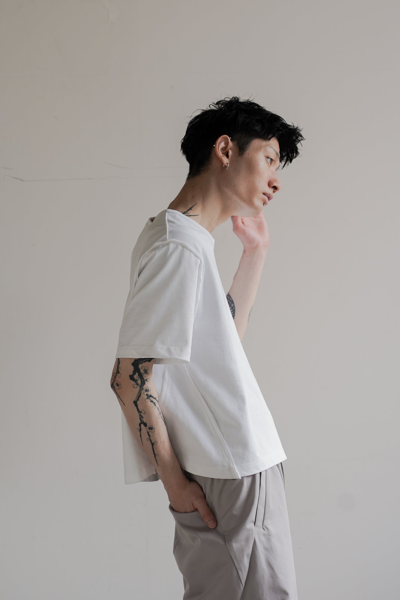 【RESTOCK】CROPPED COTTON GROWTH TEE『7月下旬-8月上旬発送』