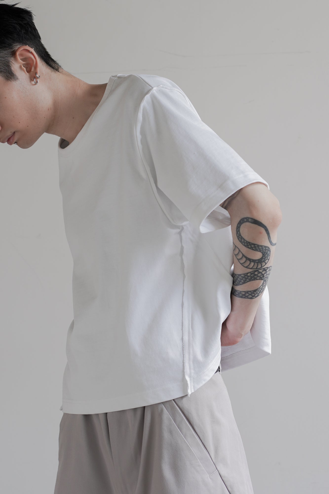 【RESTOCK】CROPPED COTTON GROWTH TEE『7月下旬-8月上旬発送』