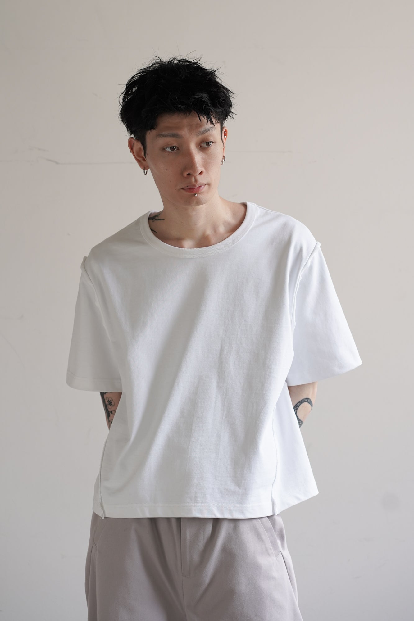 【2枚SET】CROPPED COTTON GROWTH TEE『組み合わせ自由』