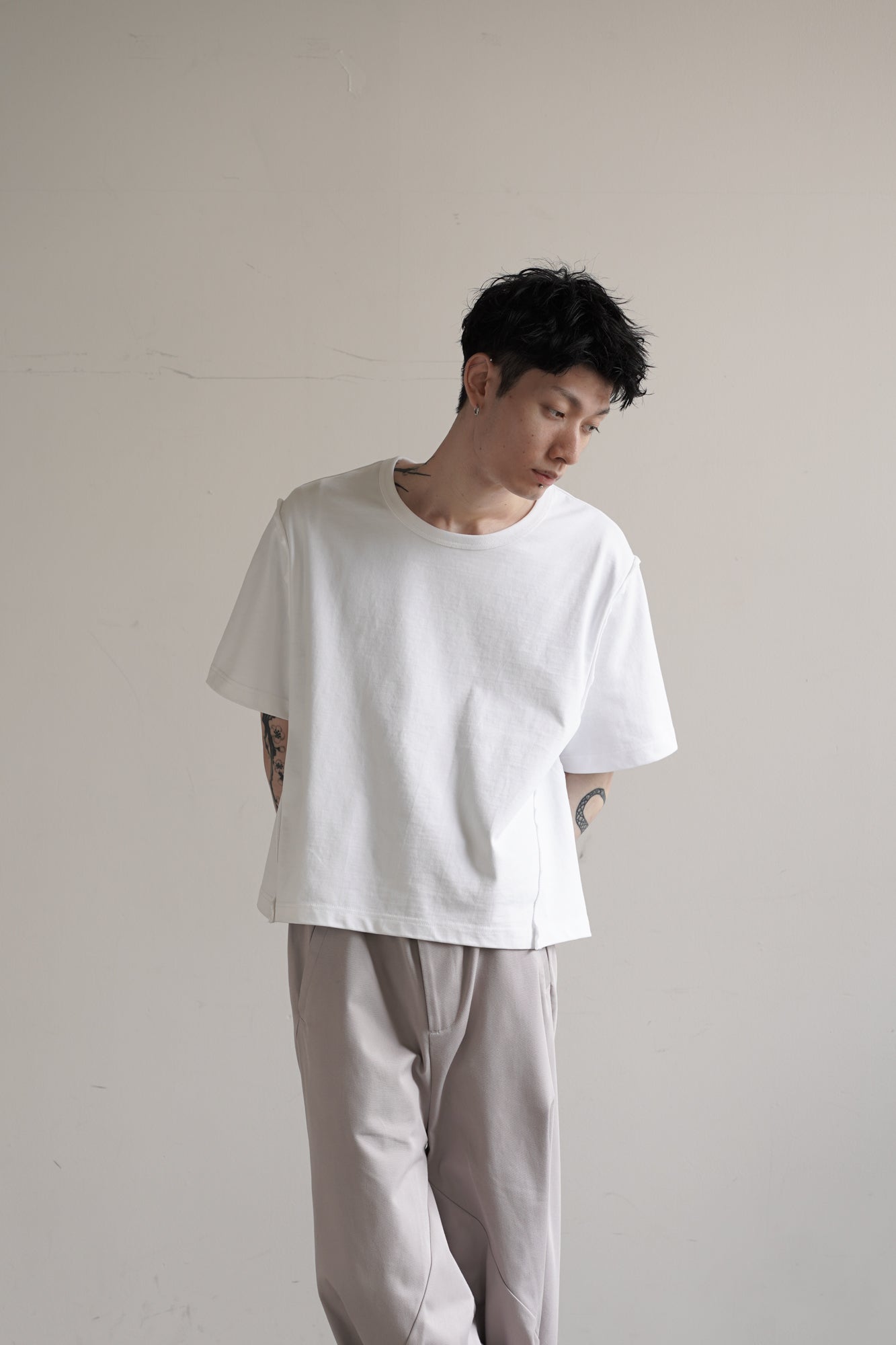 【2枚SET】CROPPED COTTON GROWTH TEE『組み合わせ自由』
