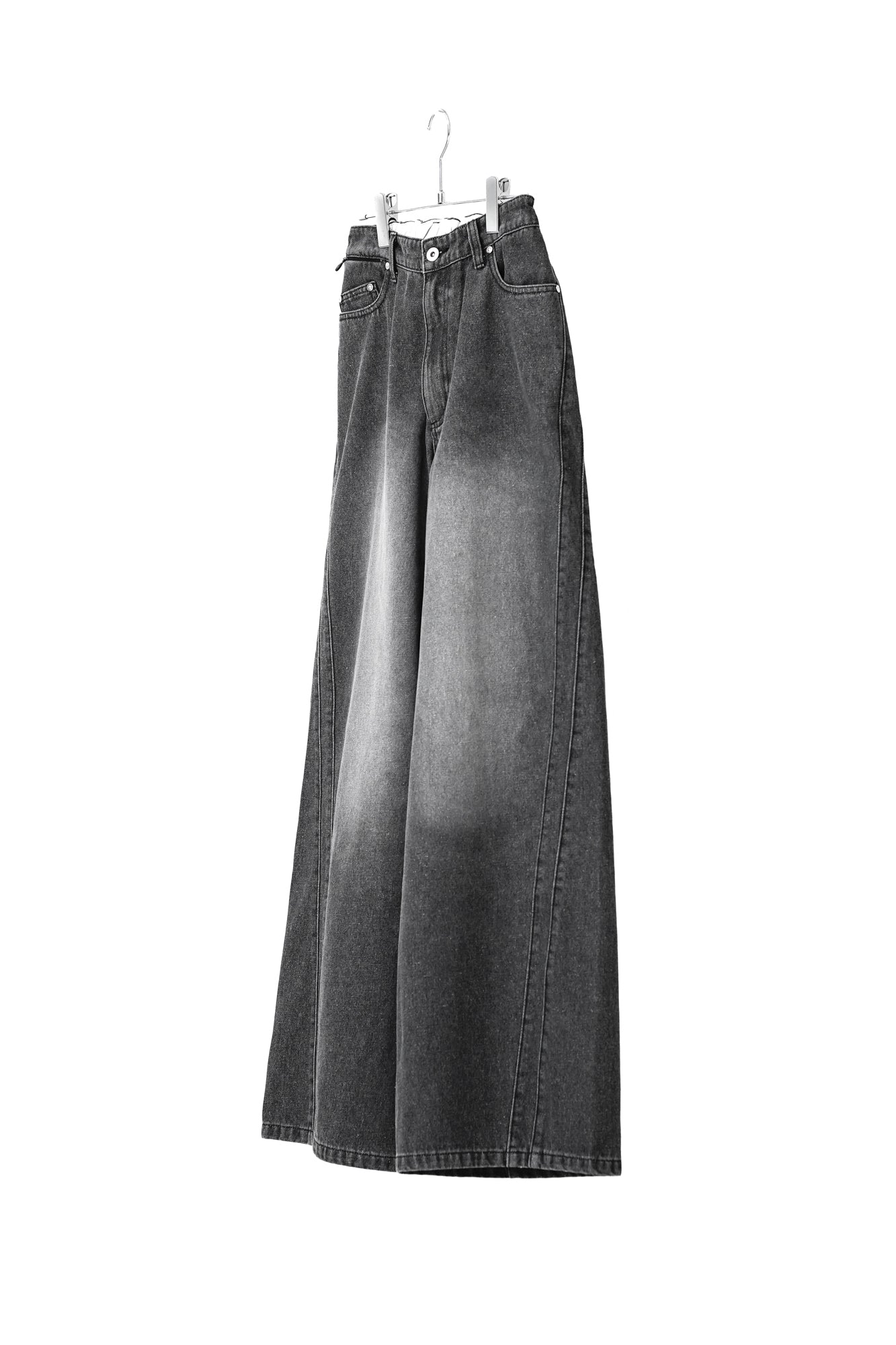 DOUDLE SEAM TWISTED BUGGY JEANS