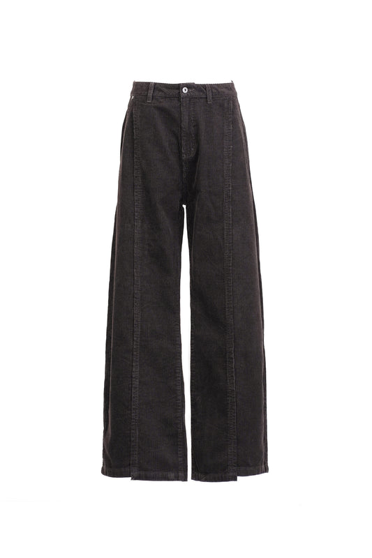 SIDE SHIFT CORDUROY WIDE PANTS