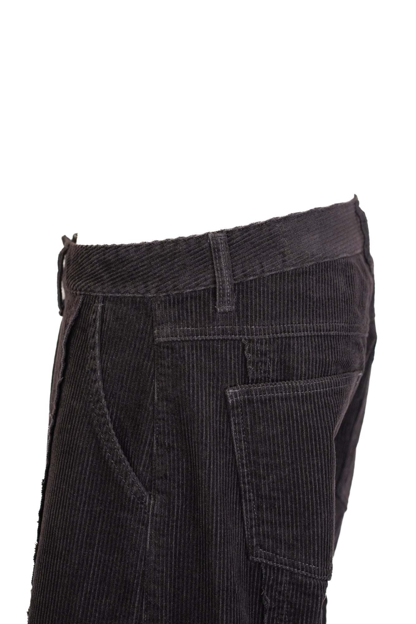 SIDE SHIFT CORDUROY WIDE PANTS