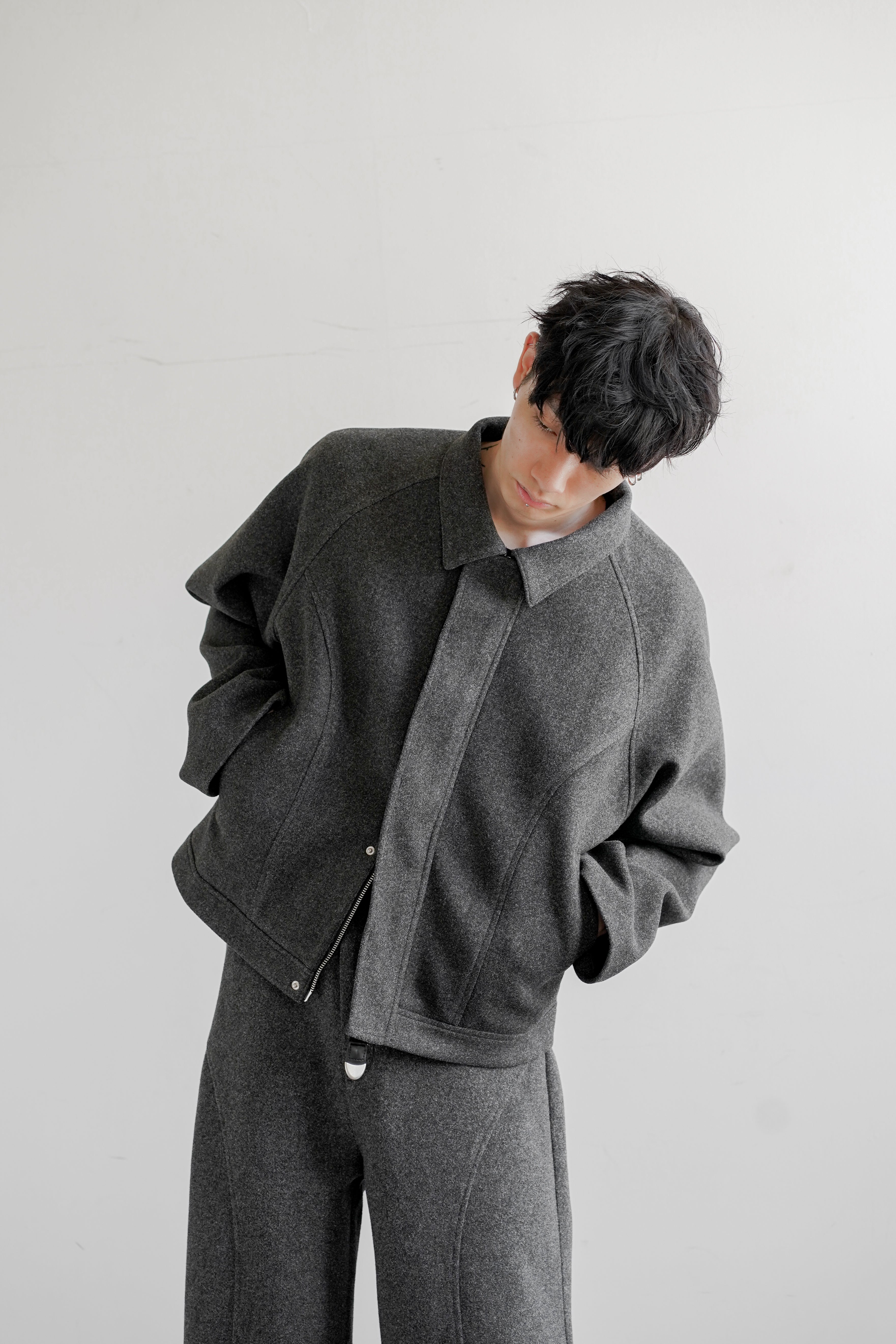 ジャケット・アウター OE-SELEMENT Short Blouson TECH MELTON FULLED SHORT BLOUSON – OE-SELMENT
