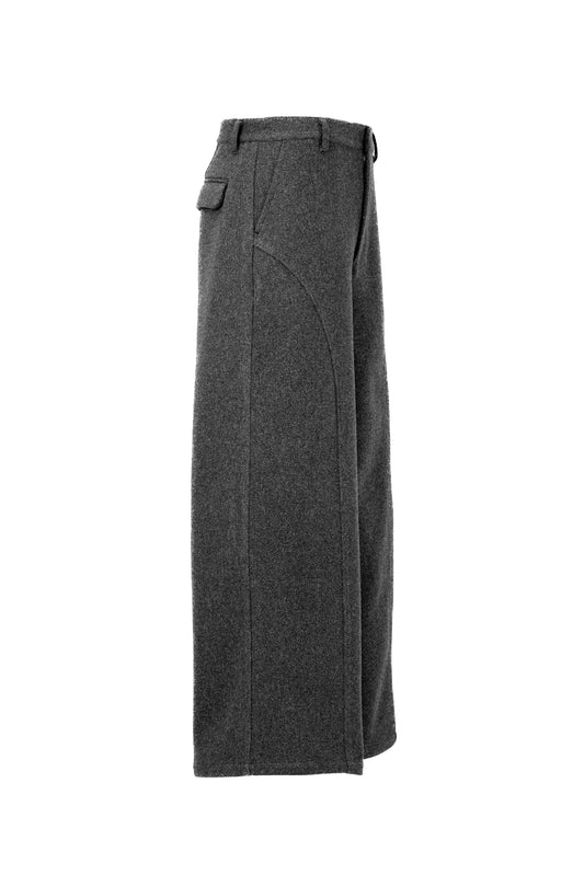 TECH MELTON FULLED STRAIGHT PANTS