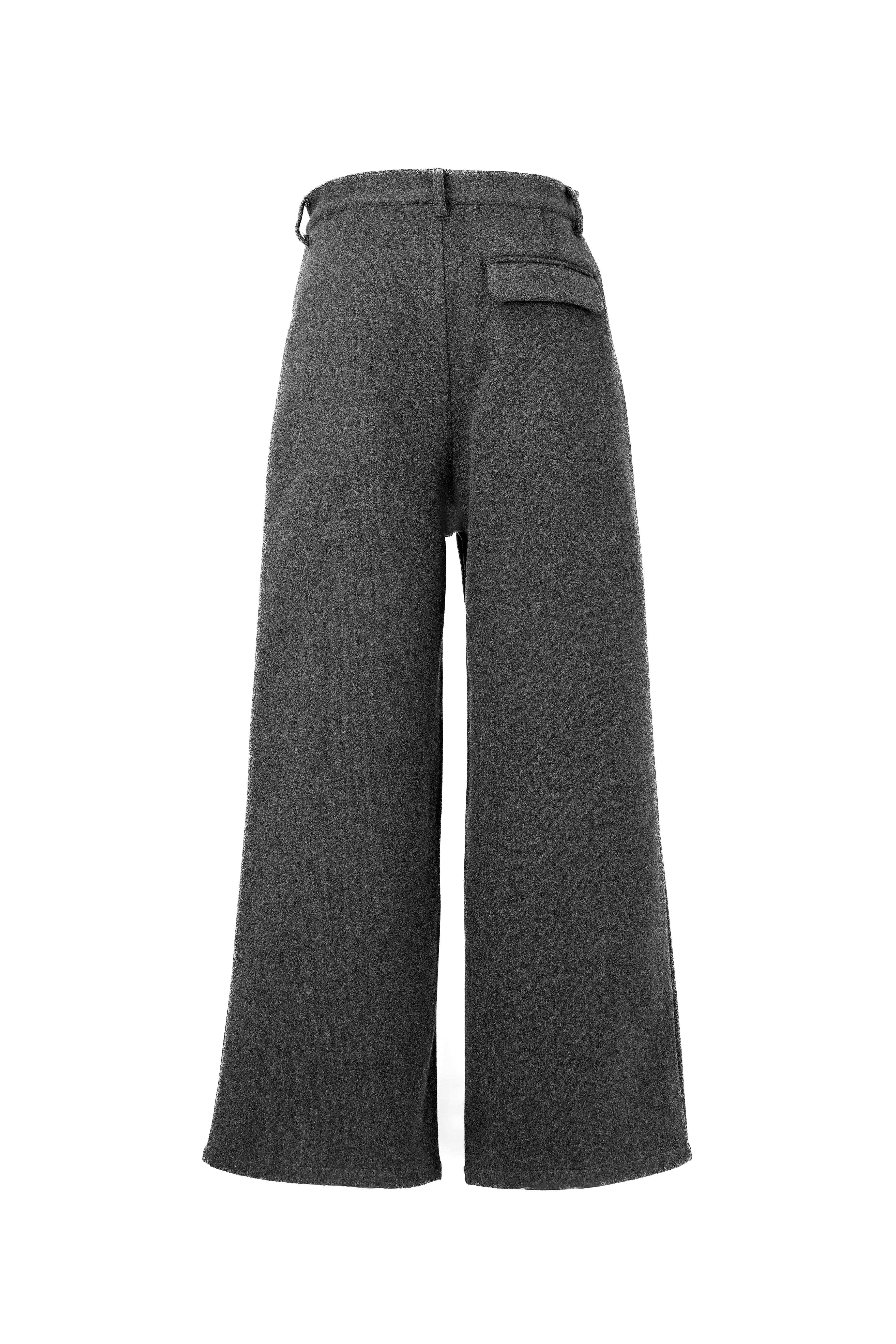 TECH MELTON FULLED STRAIGHT PANTS – OE-SELMENT