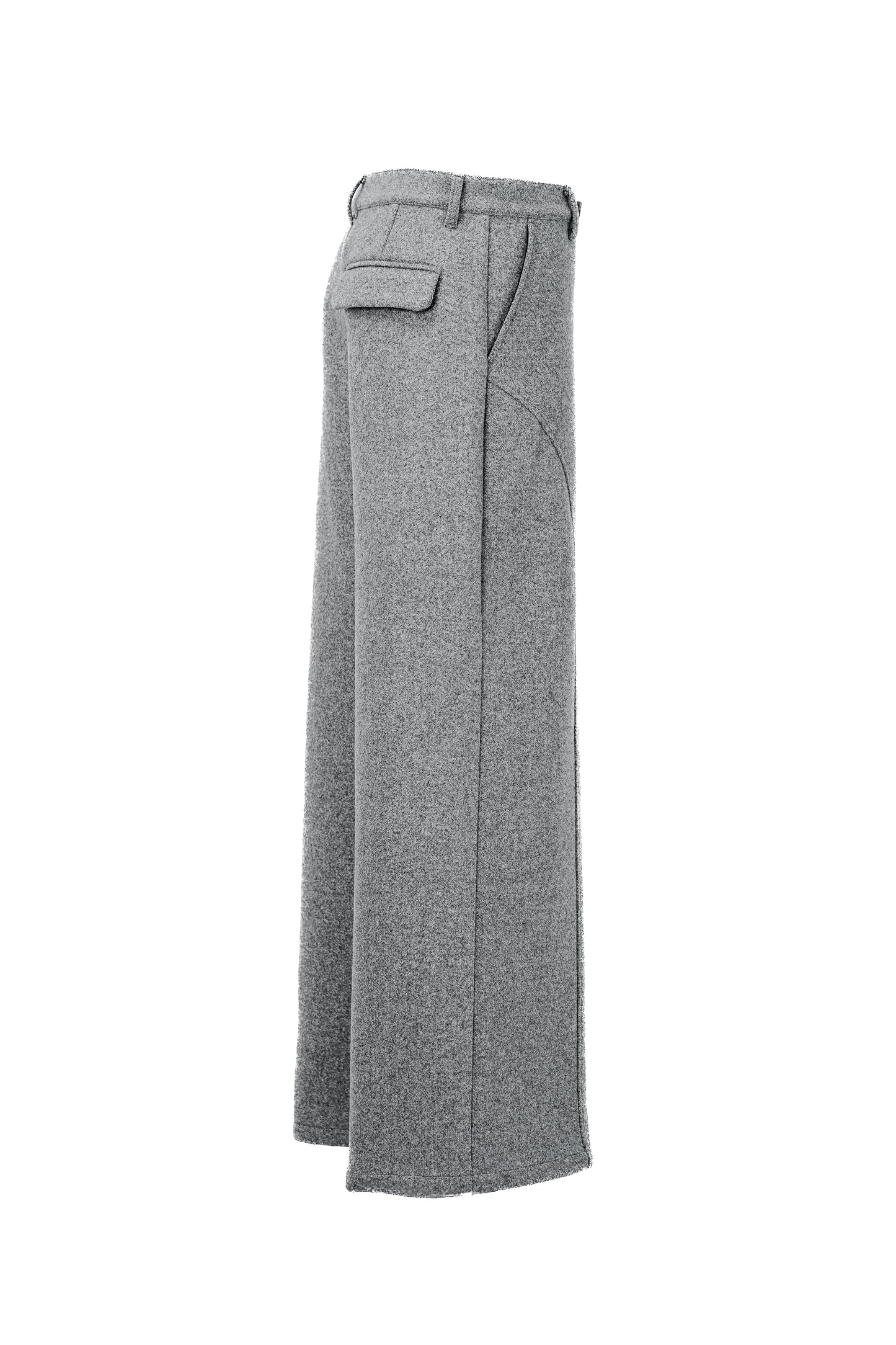 TECH MELTON FULLED STRAIGHT PANTS