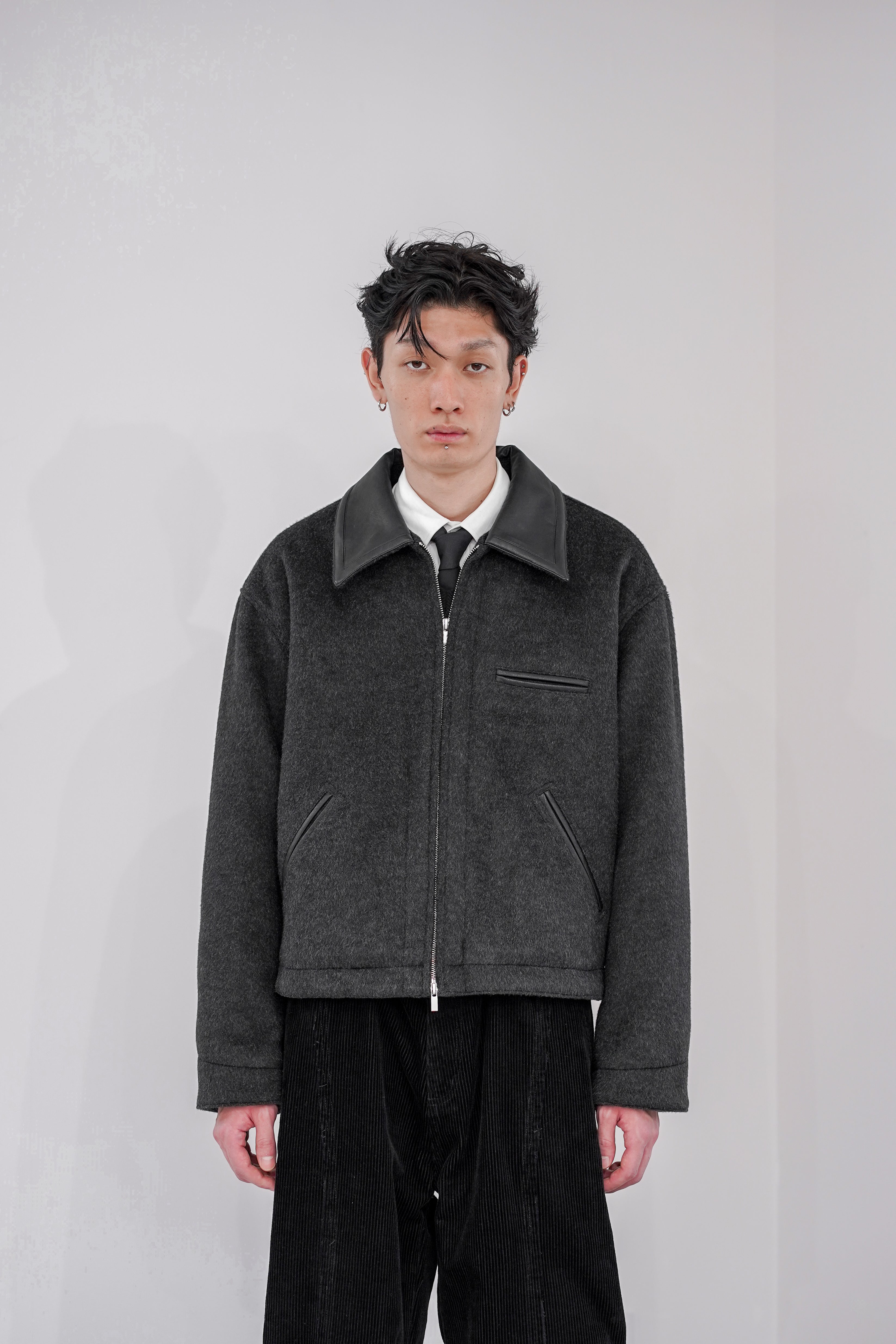 WOOL SHAGGY DUAL COLLAR DETROIT JACKET – OE-SELMENT