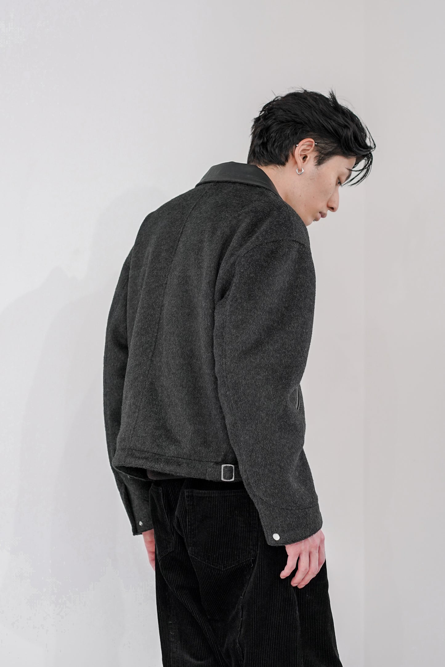 WOOL SHAGGY DUAL COLLAR DETROIT JACKET