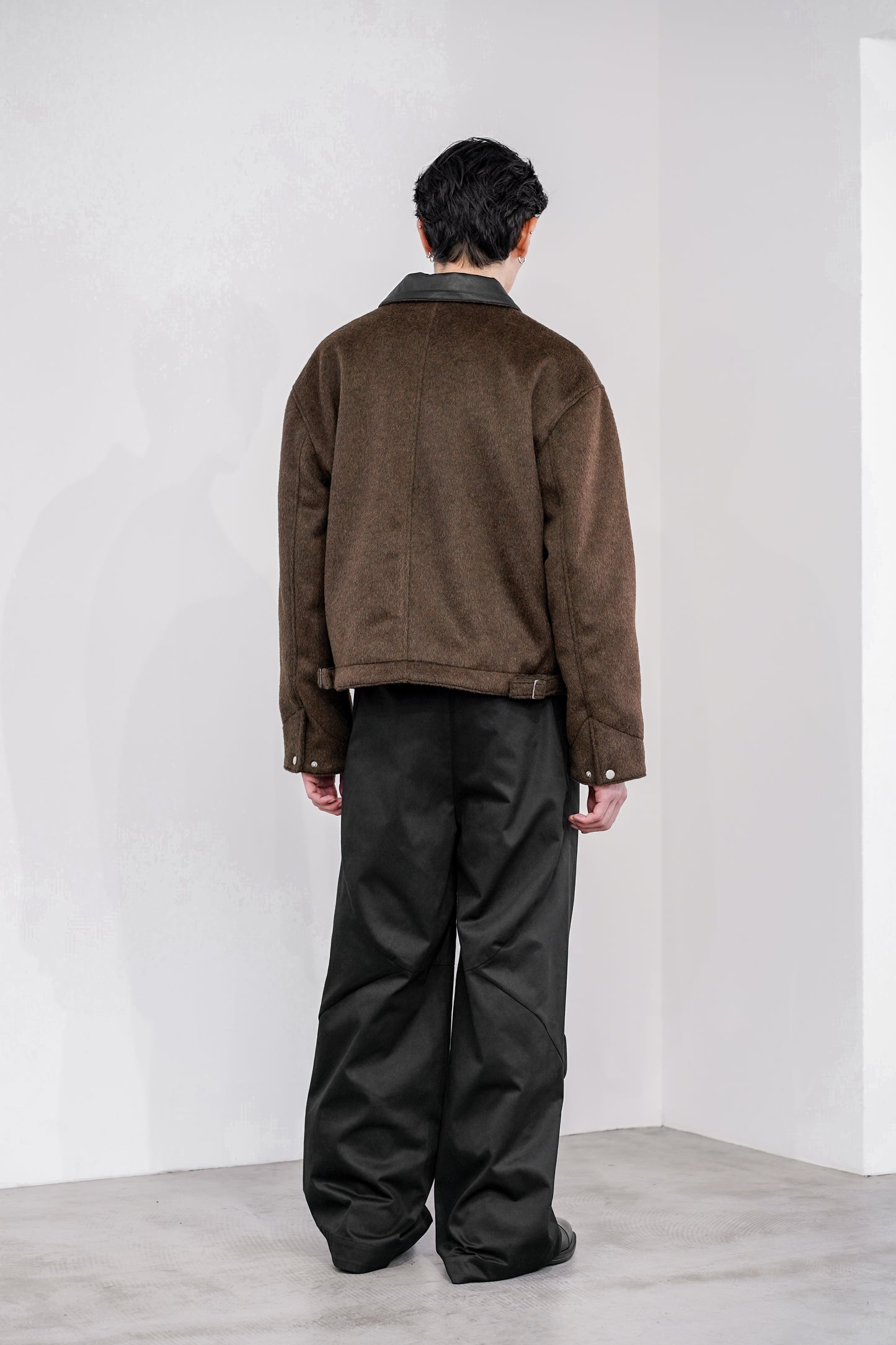 WOOL SHAGGY DUAL COLLAR DETROIT JACKET