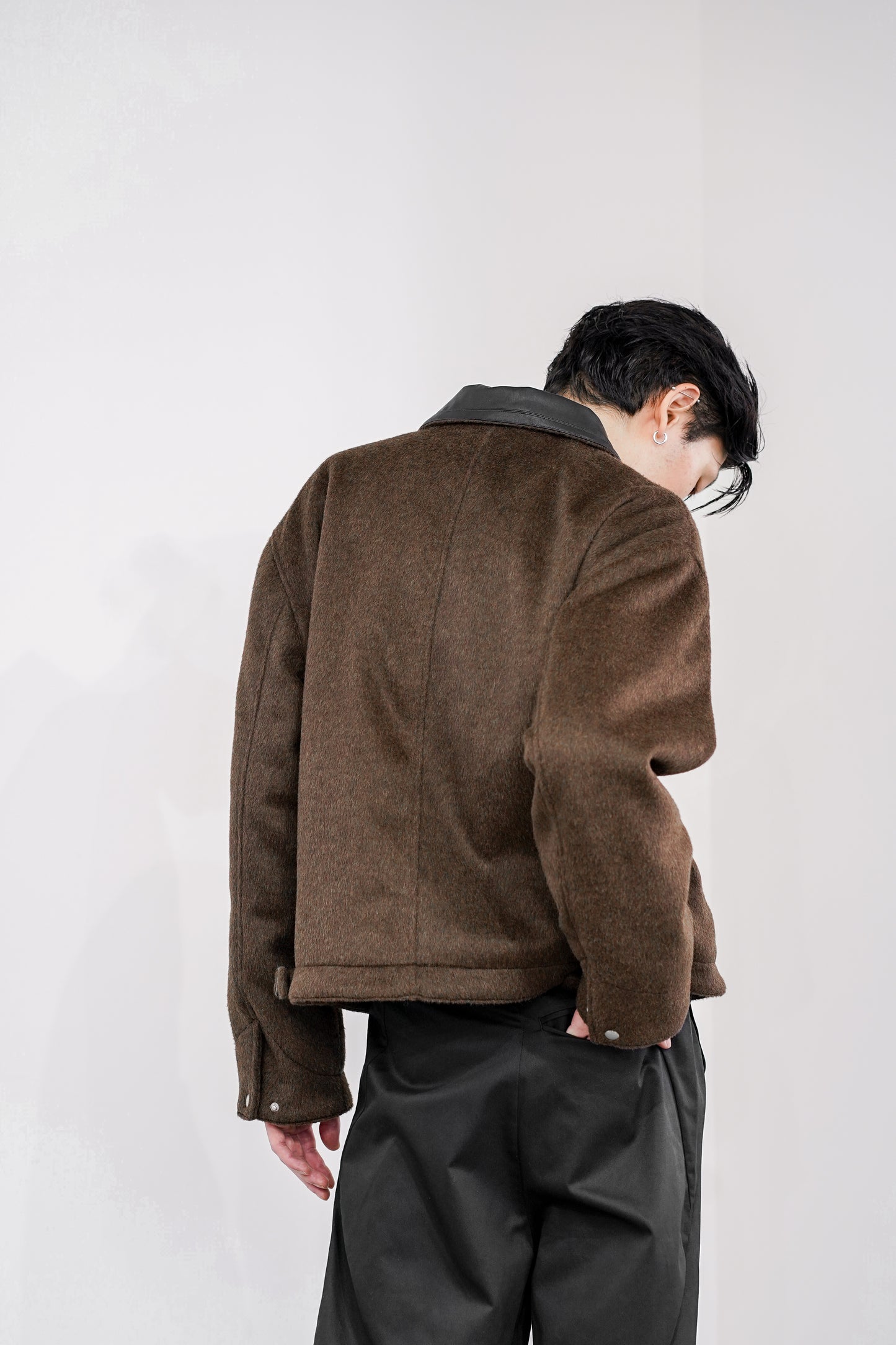 WOOL SHAGGY DUAL COLLAR DETROIT JACKET