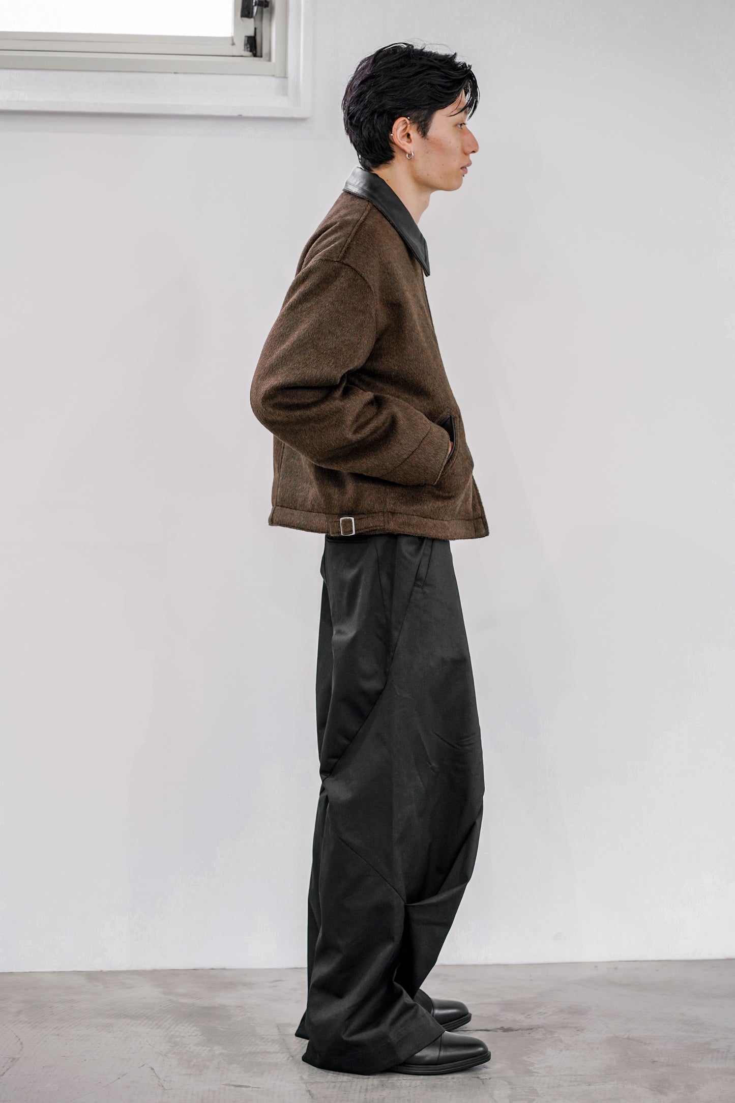 WOOL SHAGGY DUAL COLLAR DETROIT JACKET