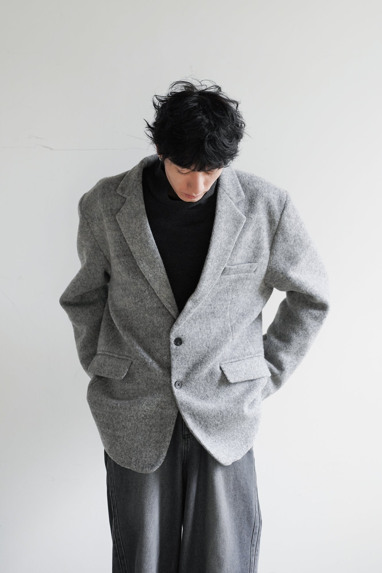 【Pre-Order】FLEECE SINGLE BREASTED JACKET『*1/21 - release』