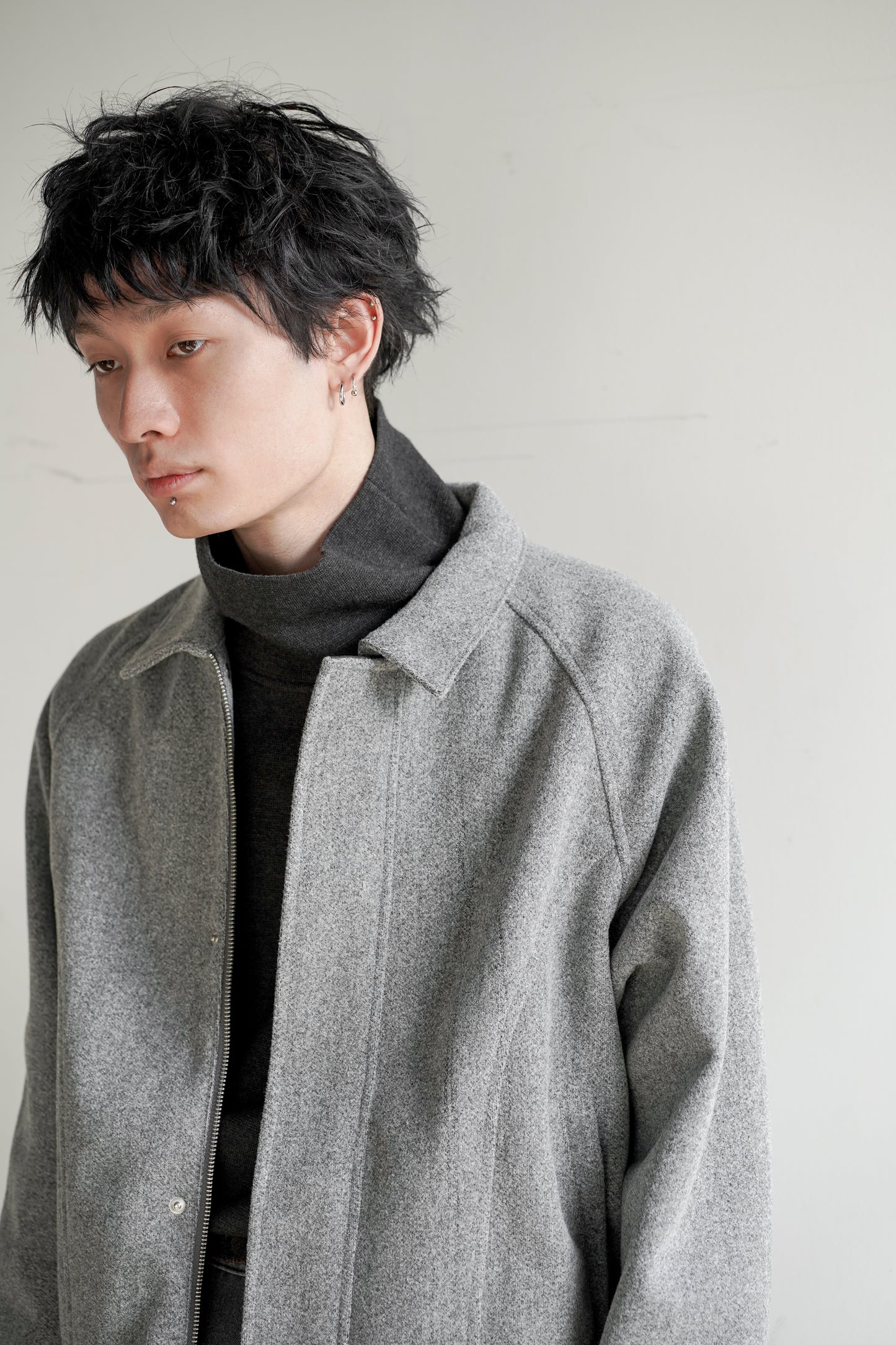 TECH MELTON FULLED SHORT BLOUSON