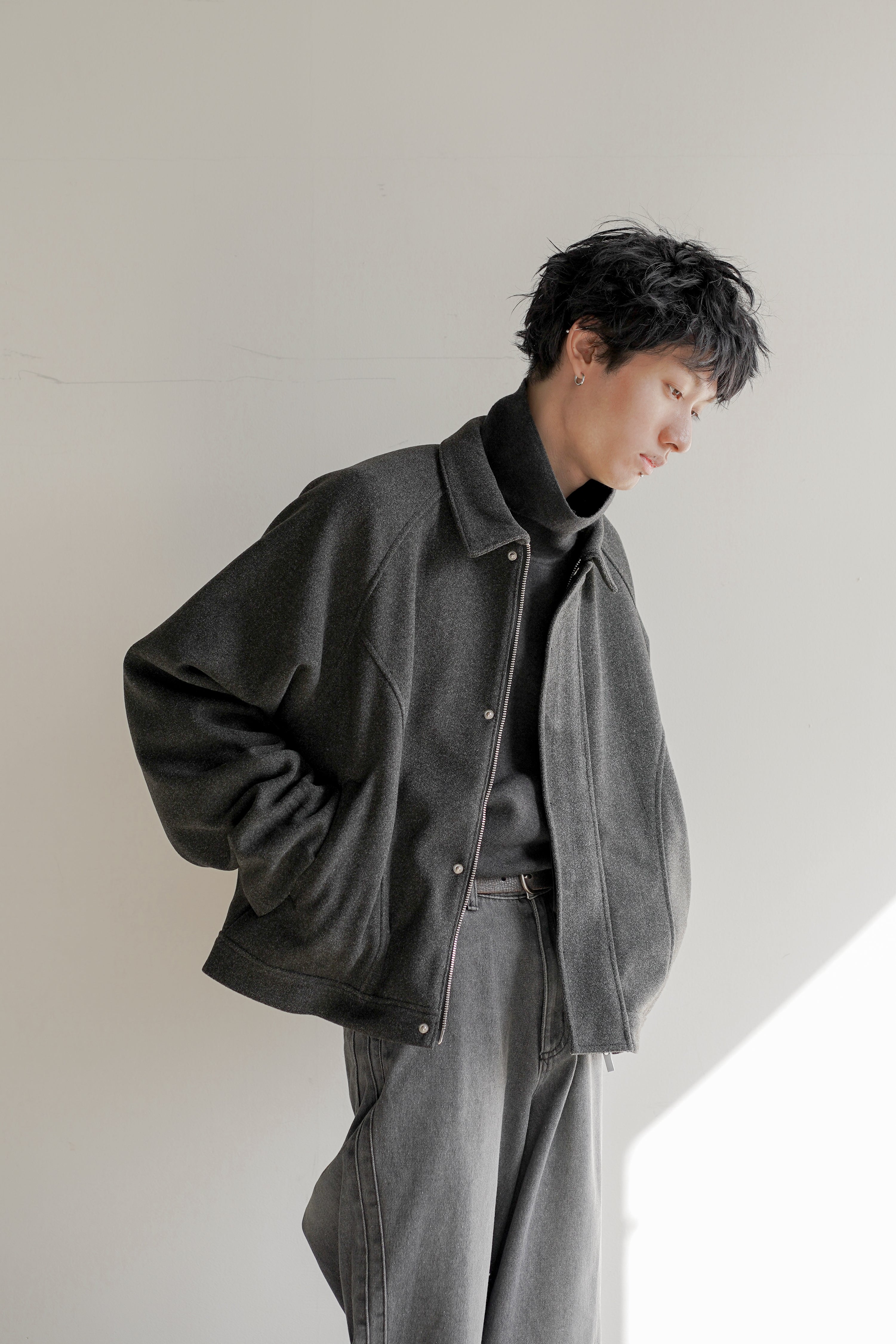 OE-SELMENT ブルゾン TECH MELTON FULLED SHORT BLOUSON – OE-SELMENT