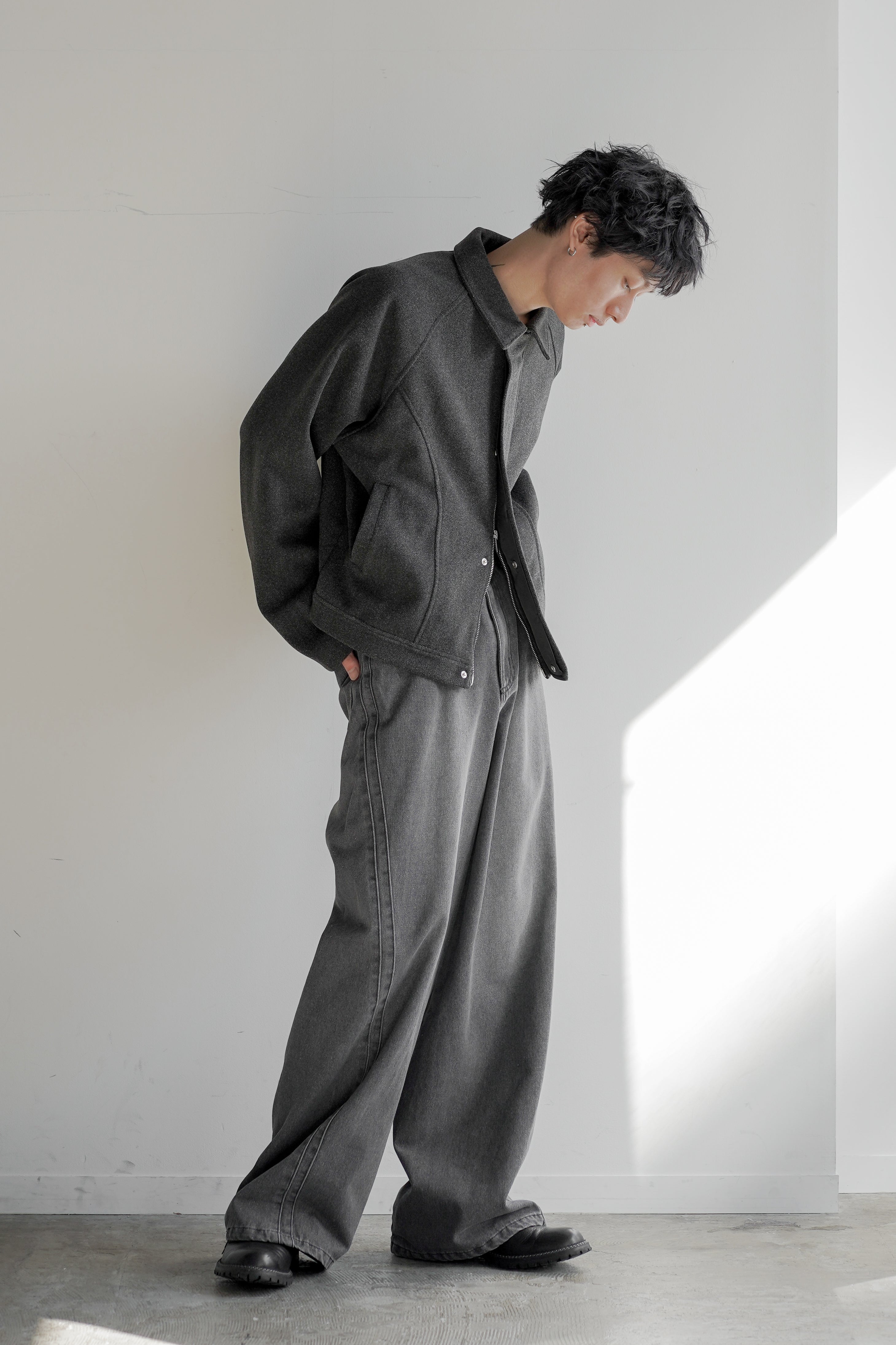 TECH MELTON FULLED SHORT BLOUSON – OE-SELMENT