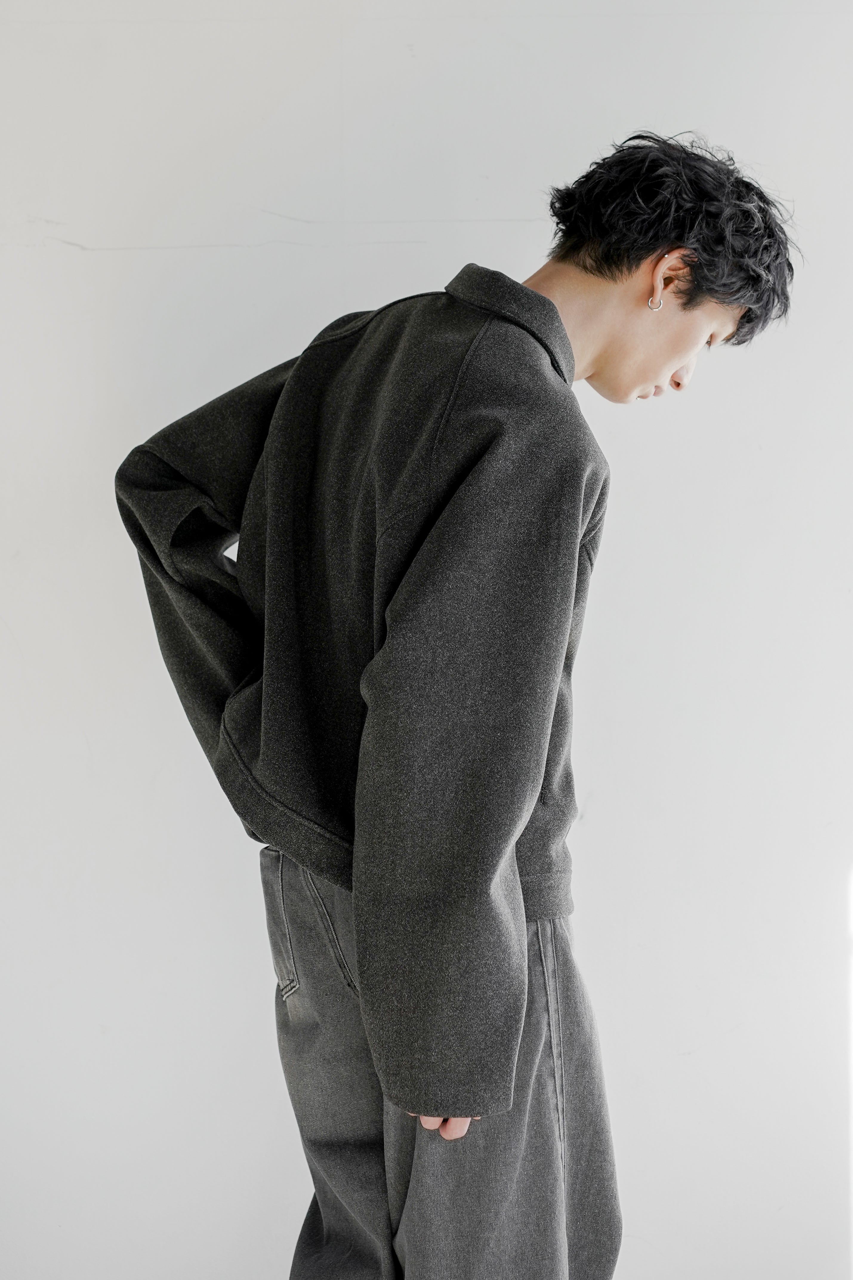 TECH MELTON FULLED SHORT BLOUSON – OE-SELMENT