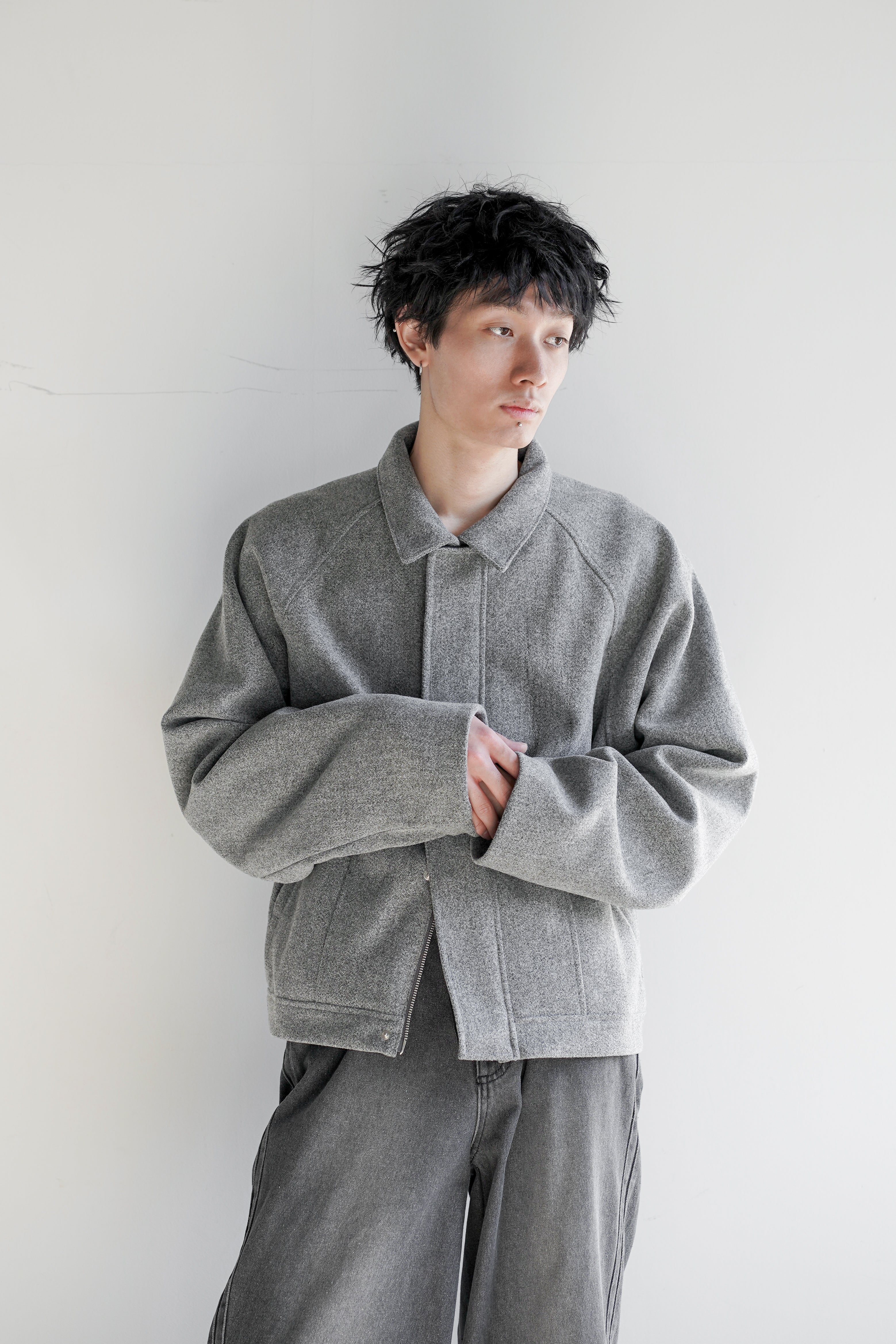 TECH MELTON FULLED SHORT BLOUSON – OE-SELMENT