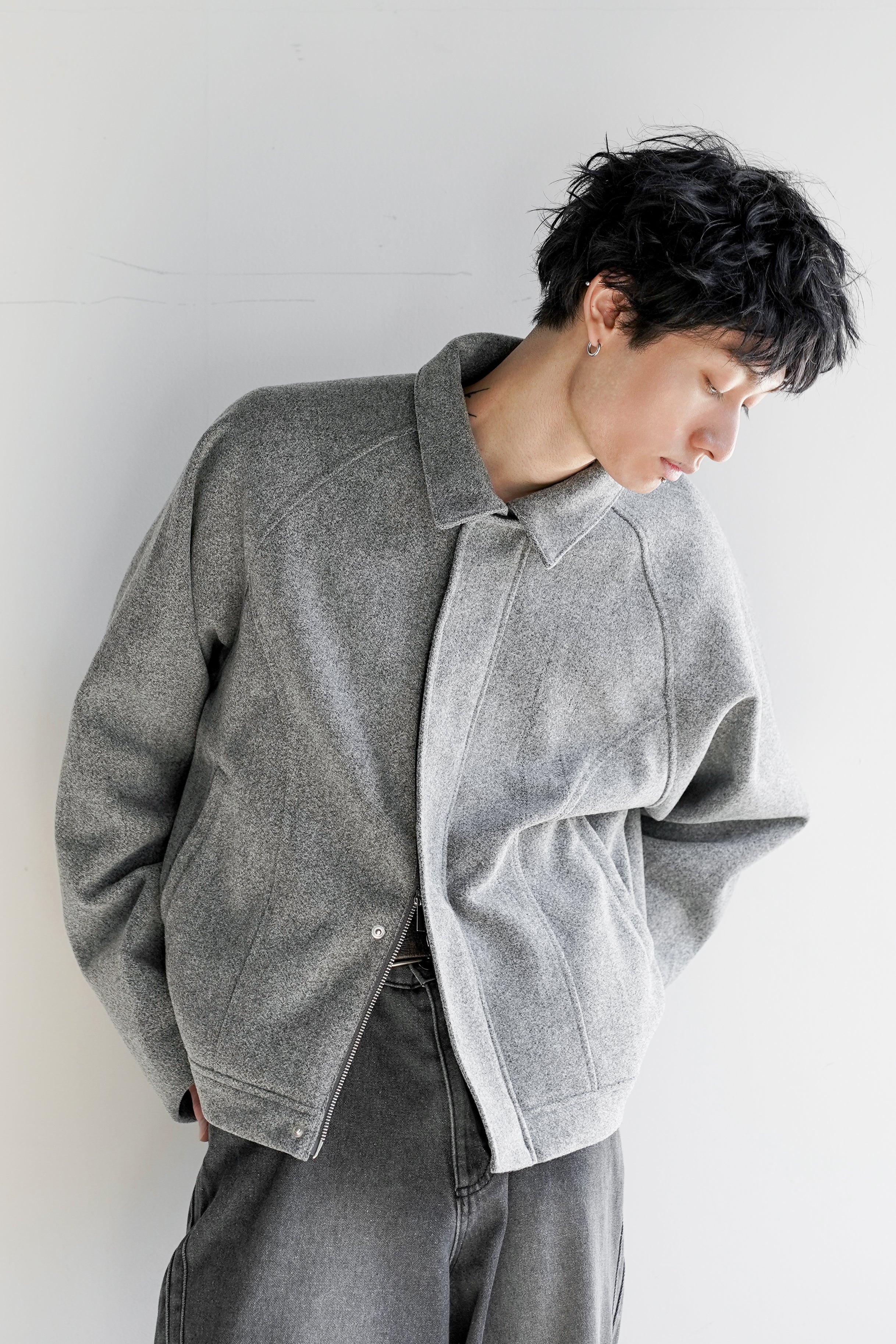 ジャケット・アウター OE-SELEMENT Short Blouson TECH MELTON FULLED SHORT BLOUSON – OE-SELMENT