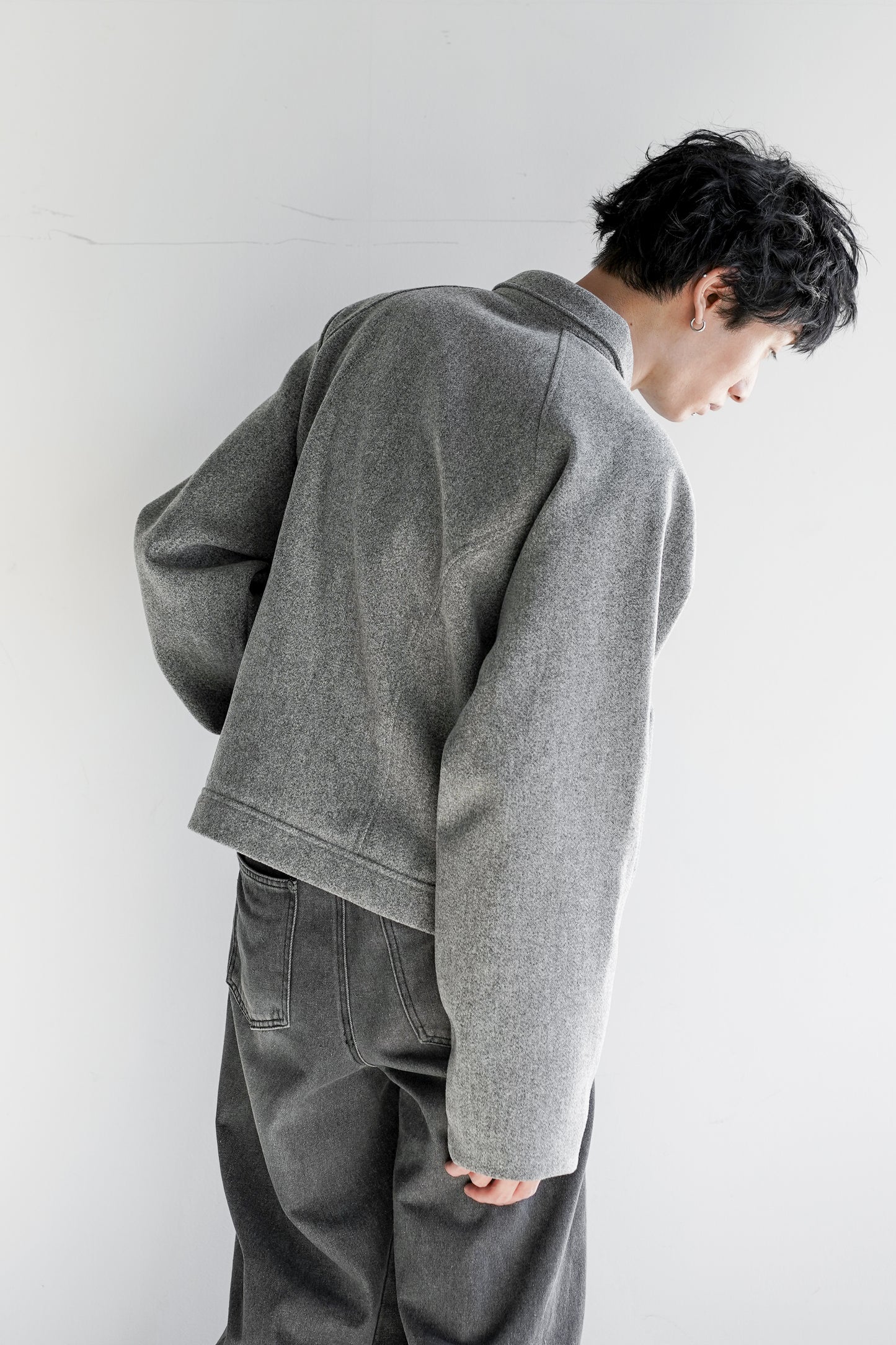 TECH MELTON FULLED SHORT BLOUSON