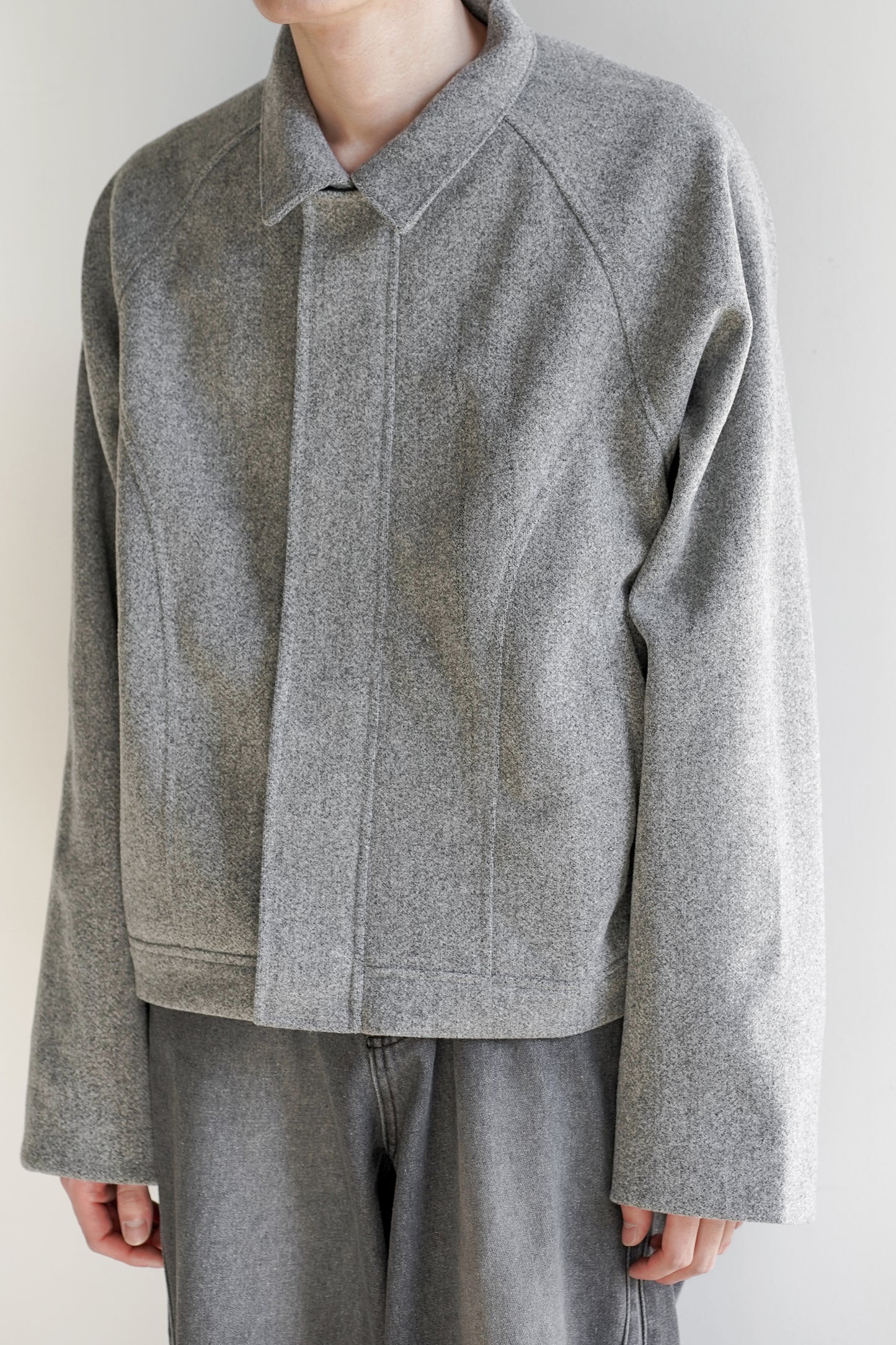 TECH MELTON FULLED SHORT BLOUSON
