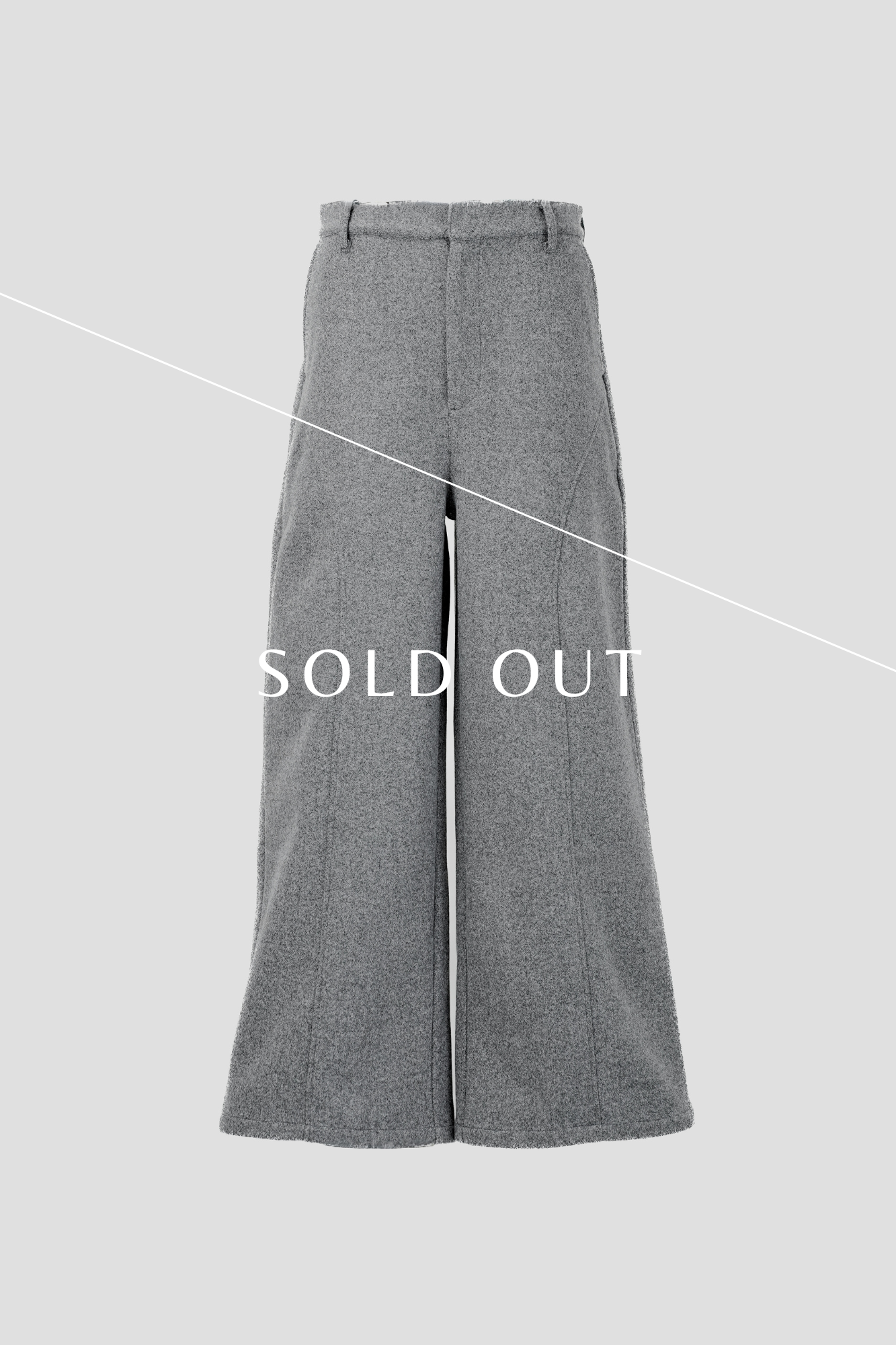 TECH MELTON FULLED STRAIGHT PANTS