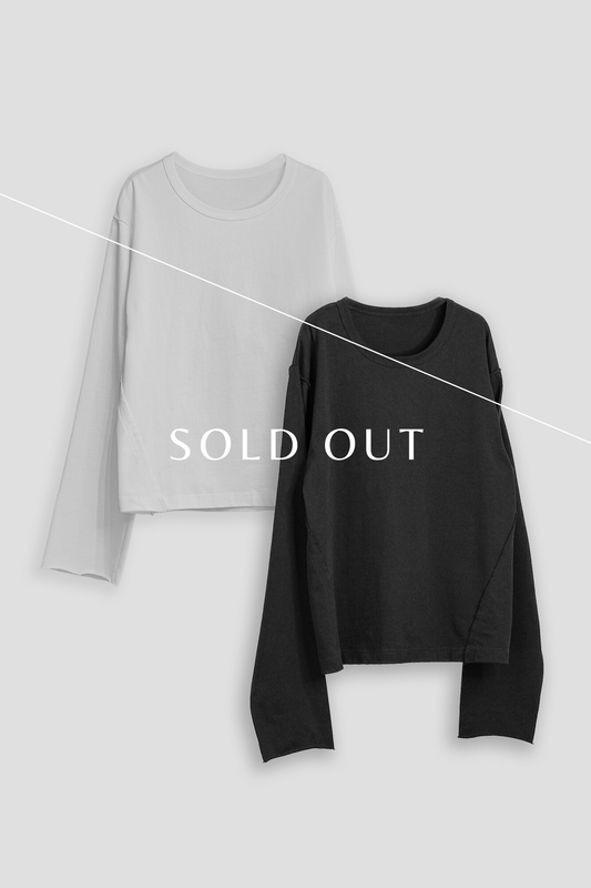 【2枚SET】CROPPED COTTON GROWTH L/S TEE