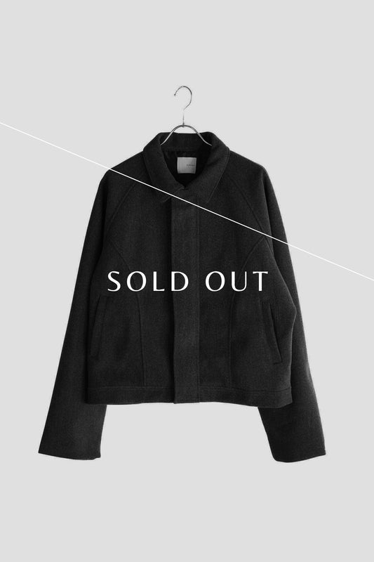 TECH MELTON FULLED SHORT BLOUSON