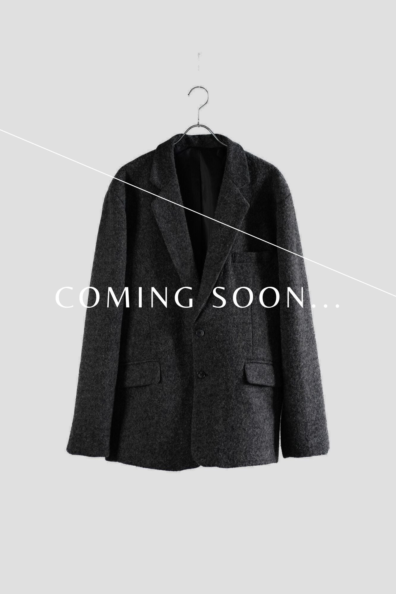 【Pre-Order】FLEECE SINGLE BREASTED JACKET『*1/21 - release』